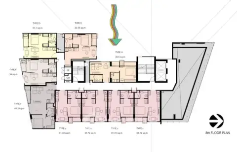 1-BR Condo at The Teak Sathorn-Lumpini near MRT Khlong Toei — 照片 5