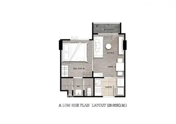 1-BR Condo at Niche Mono Ramkhamhaeng close to Ramkhamhaeng — photo 4