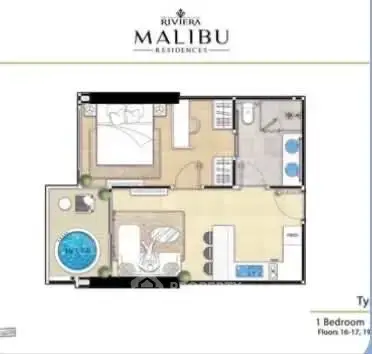 1-BR Condo at The Riviera Malibu close to Phratamnak — photo 5