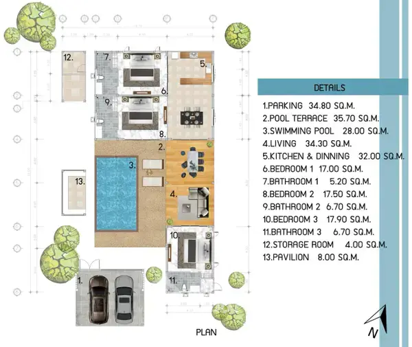 Beautiful 3 bed pool villa in Lamai Beach — photo 7