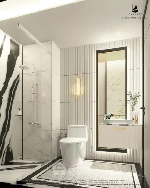 1-BR Condo at Embassy Pattaya close to Pattaya — ภาพ 4