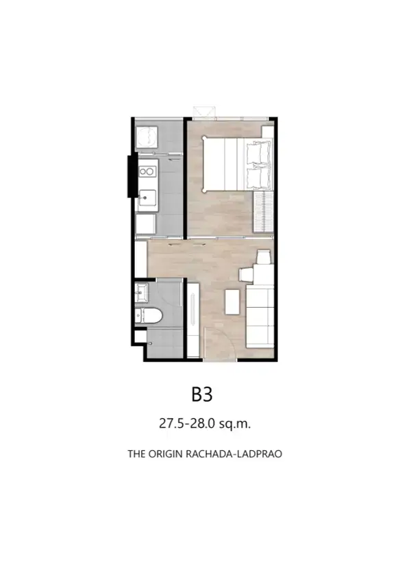 1-BR Condo at The Origin Ratchada-Ladprao near MRT Ratchadaphisek — photo 4