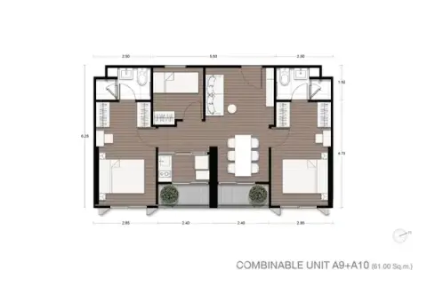 2-BR Condo at NUE Epic Asoke Rama9 near MRT Phra Ram 9 — photo 5