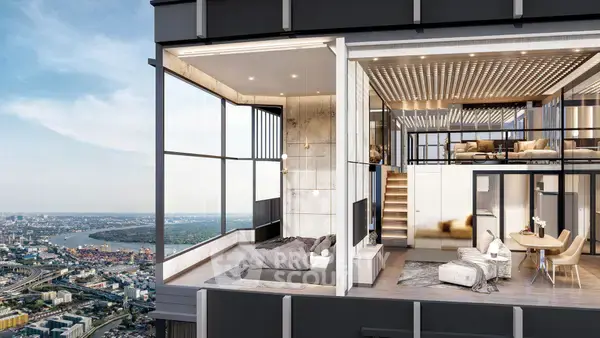 1-BR Condo at KnightsBridge Space Sukhumvit-Rama4 near BTS Phra Khanong