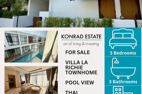 Townhouse in Pattaya, Thailand 3 bedrooms № 159967